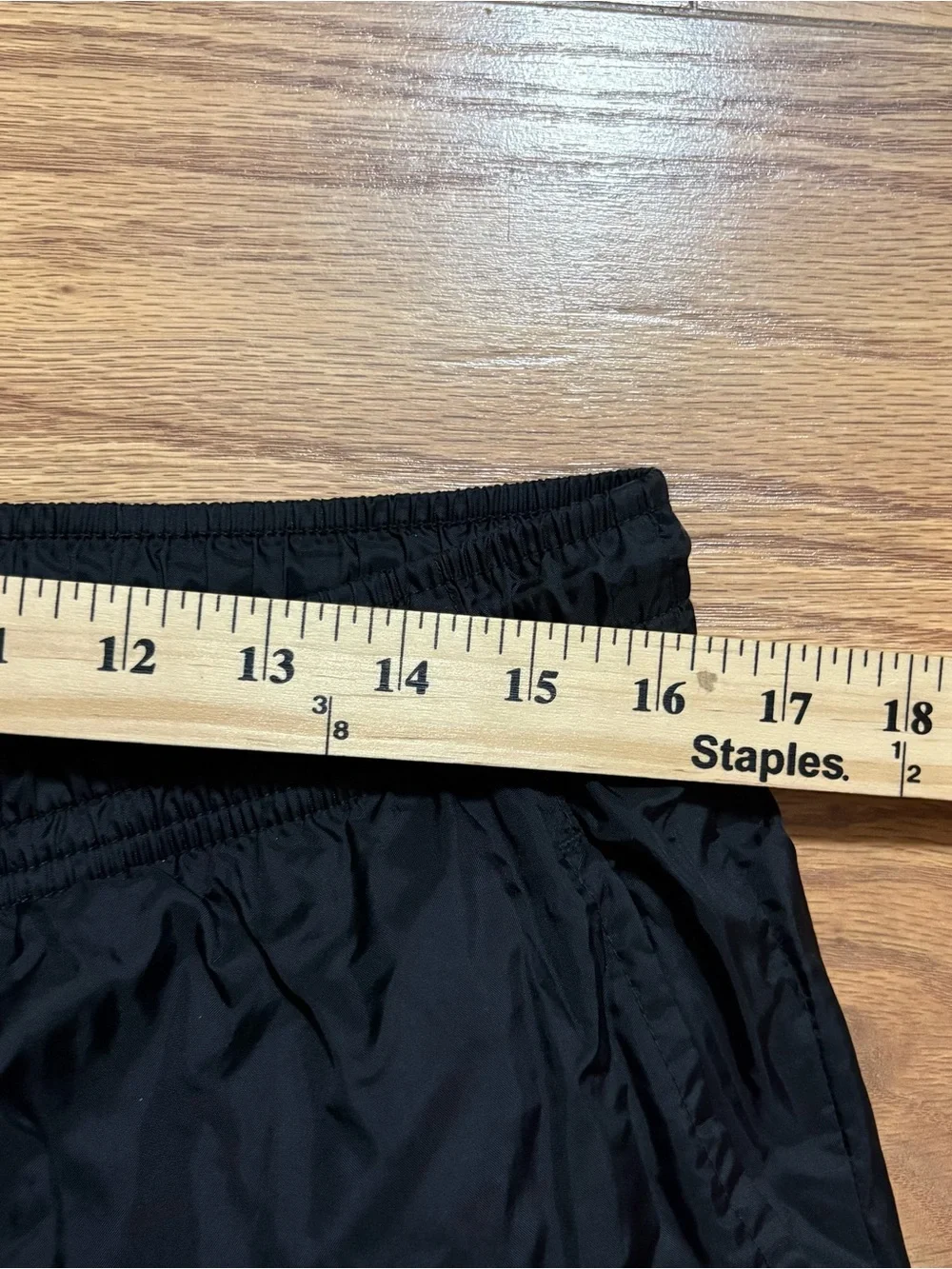 Vintage Nike Black Nylon Track Pants Joggers Running XL